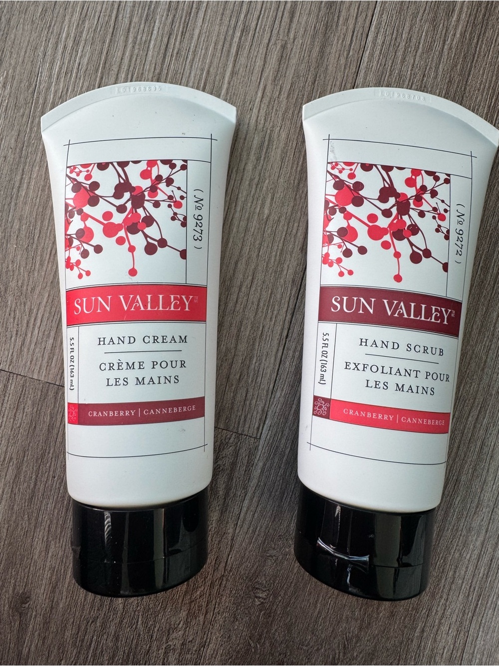 Melaleuca Sun Valley Cranberry Hand Cream & Hand Scrub Set 2-Piece 5.5 Fl Oz